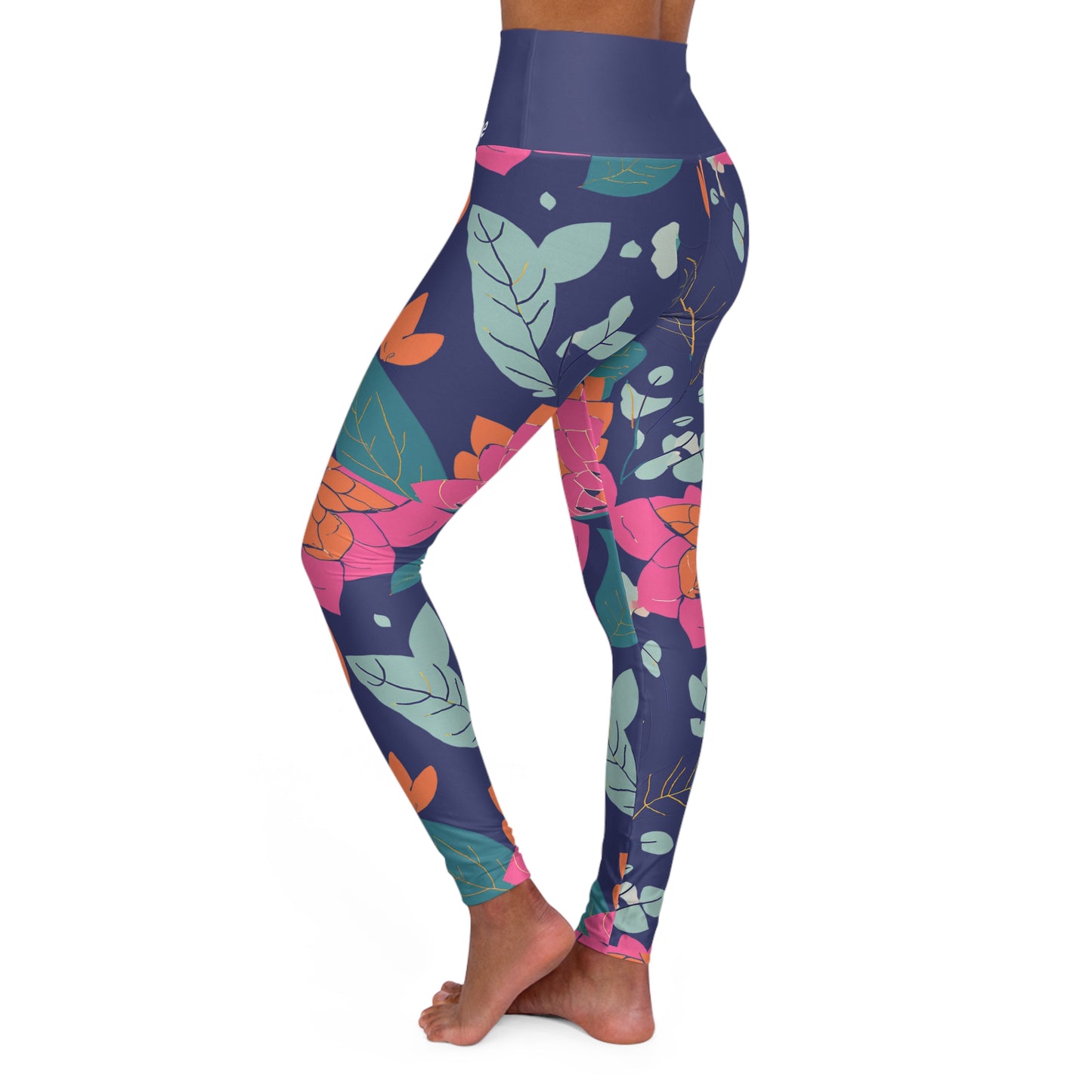 Personalisable High Waisted Yoga Leggings | Design 1