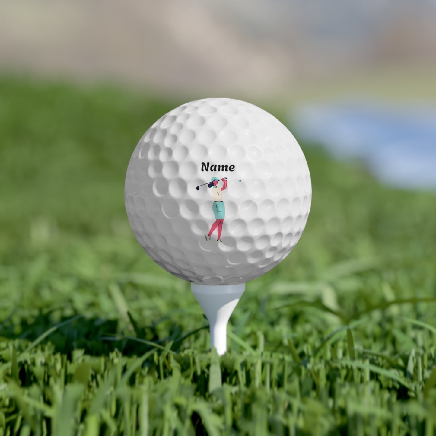 Personalisable Golf Balls, 6pcs | Design 4