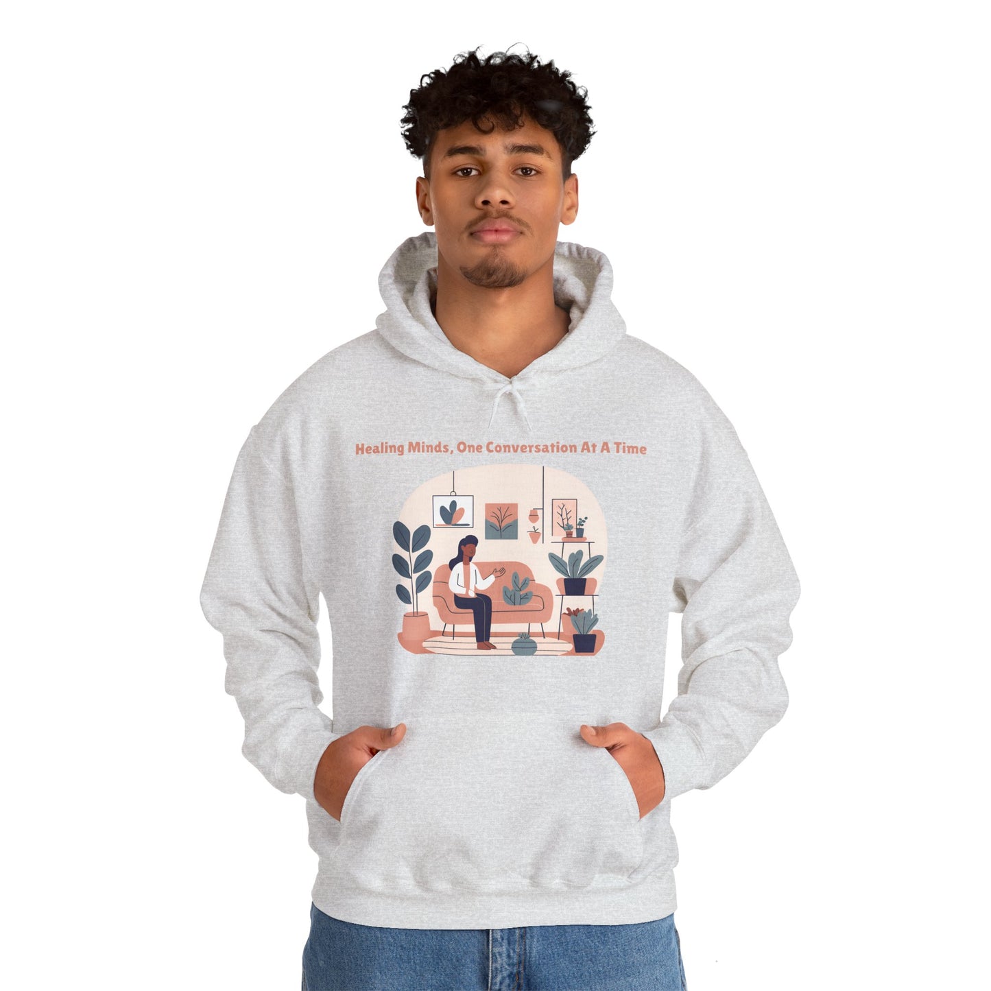 Healing Minds, One Conversation At A Time | Unisex Heavy Blend™ Hooded Sweatshirt