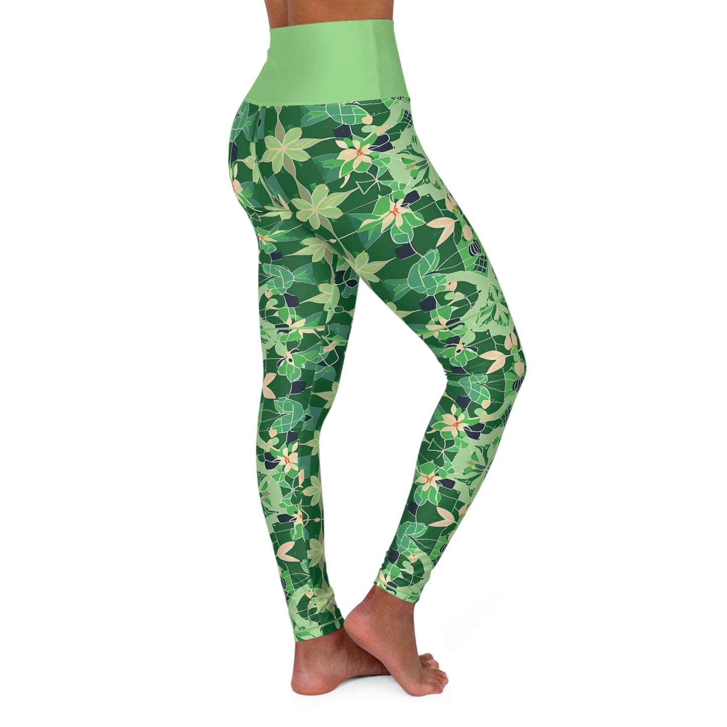 Personalisable High Waisted Yoga Leggings | Design 4