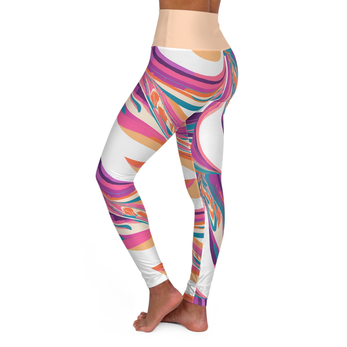 Personalisable High Waisted Yoga Leggings | Design 2