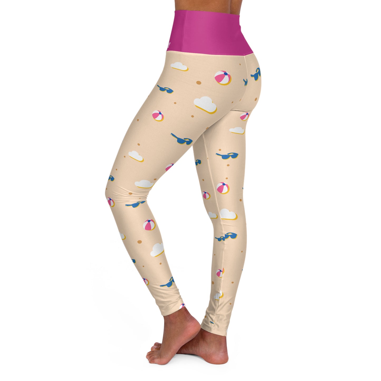 Personalisable High Waisted Yoga Leggings | Design 3