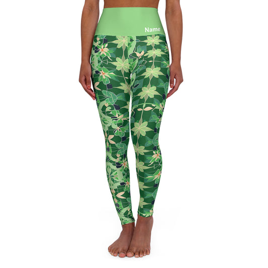 Personalisable High Waisted Yoga Leggings | Design 4