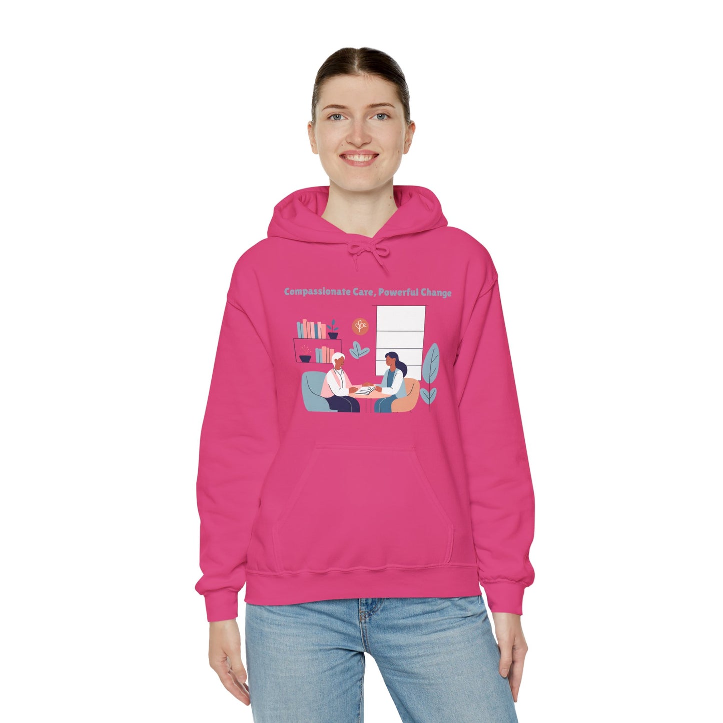 Compassionate Care Powerful Change | Unisex Heavy Blend™ Hooded Sweatshirt