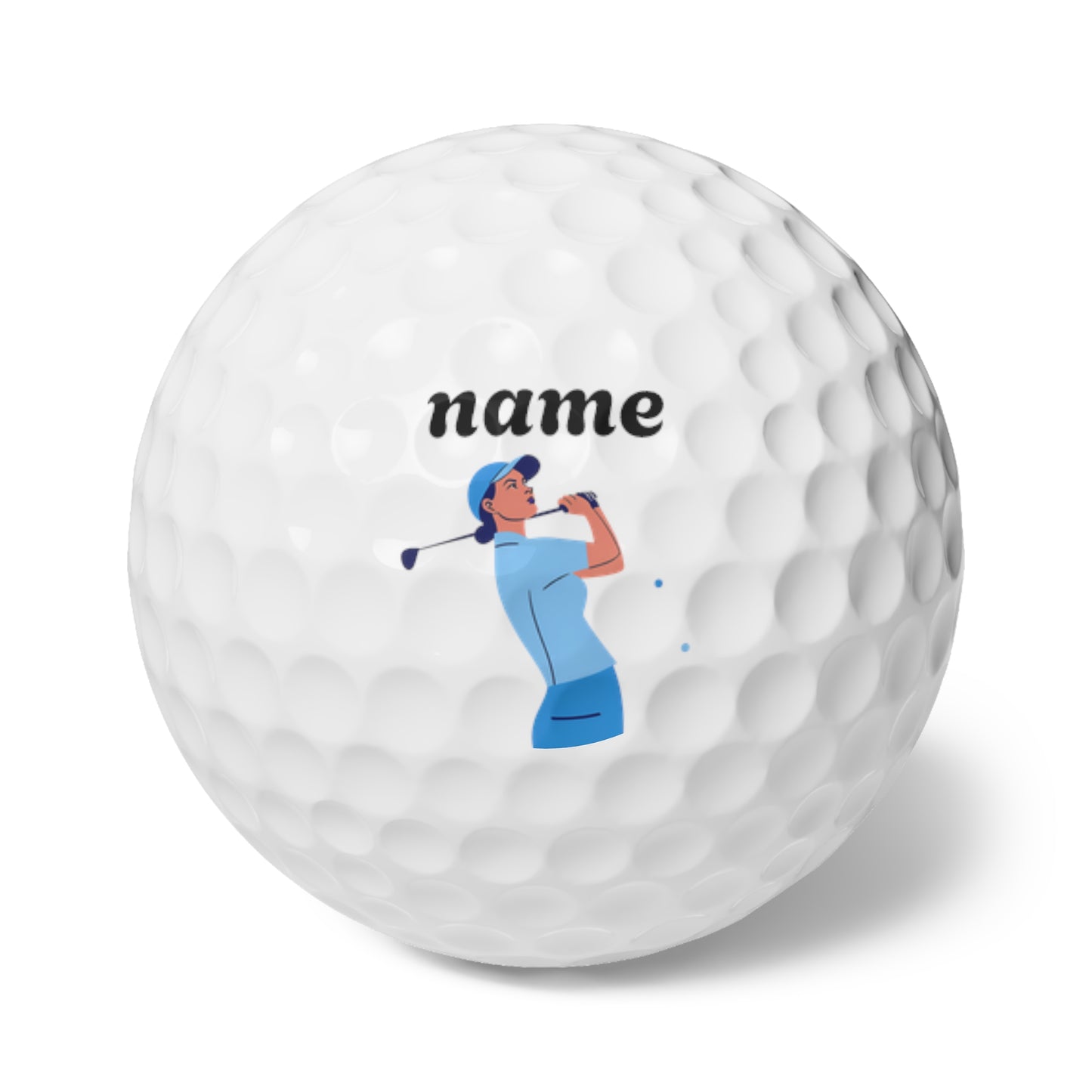 Personalisable Golf Balls, 6pcs | Design 3