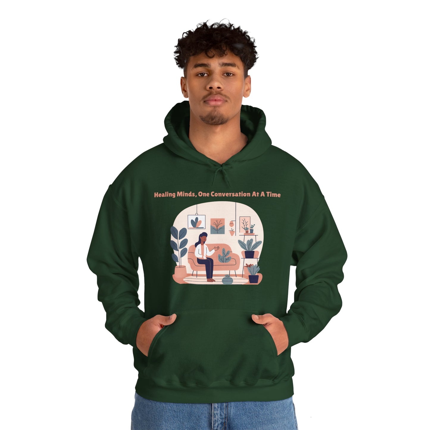 Healing Minds, One Conversation At A Time | Unisex Heavy Blend™ Hooded Sweatshirt