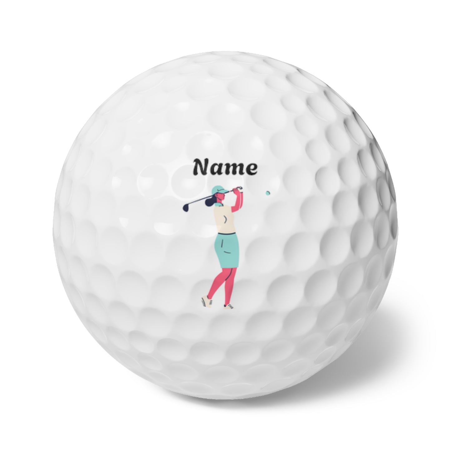 Personalisable Golf Balls, 6pcs | Design 4