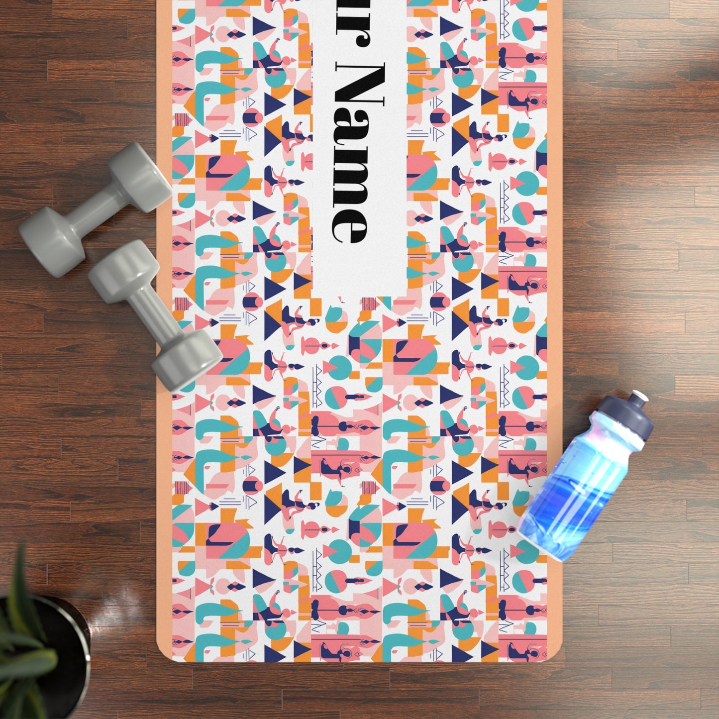 Personalisable Rubber Yoga Mat | Design 1