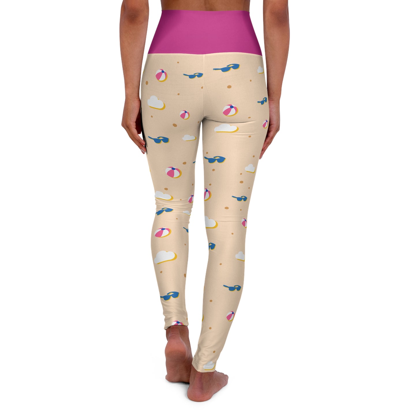 Personalisable High Waisted Yoga Leggings | Design 3