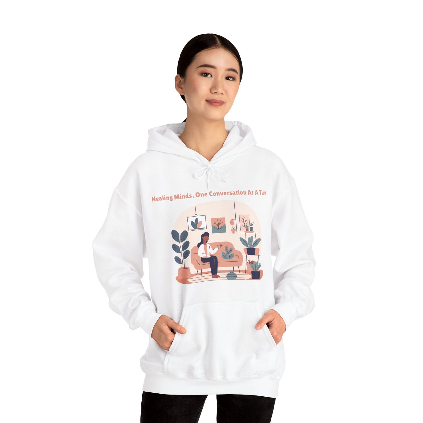 Healing Minds, One Conversation At A Time | Unisex Heavy Blend™ Hooded Sweatshirt