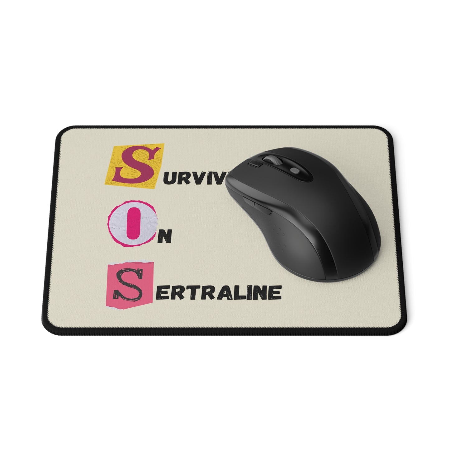 Surviving On Sertraline | Non-Slip Gaming Mouse Pad | Design 1