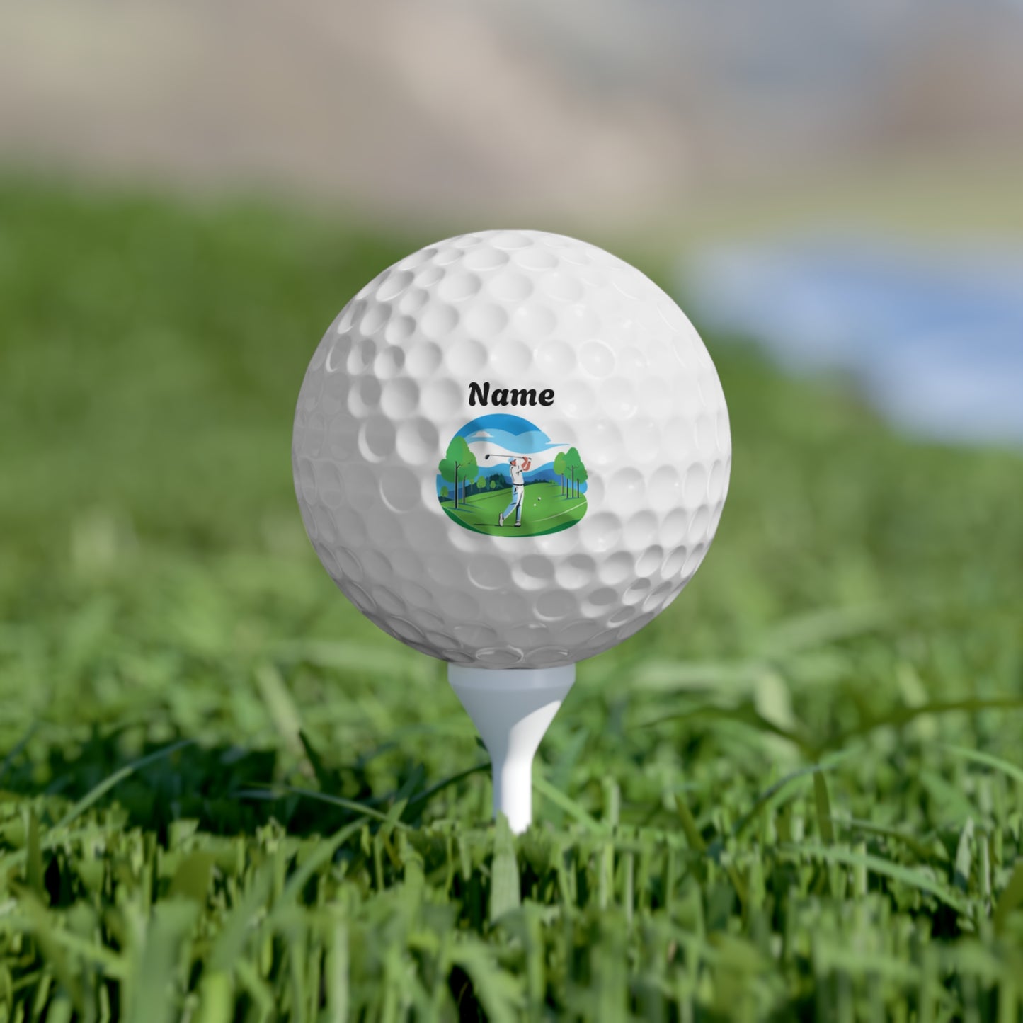 Personalisable Golf Balls, 6pcs | Design 2