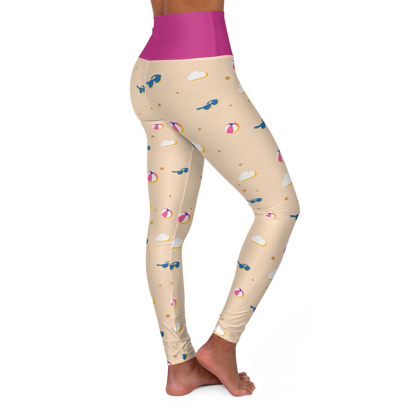 Personalisable High Waisted Yoga Leggings | Design 3