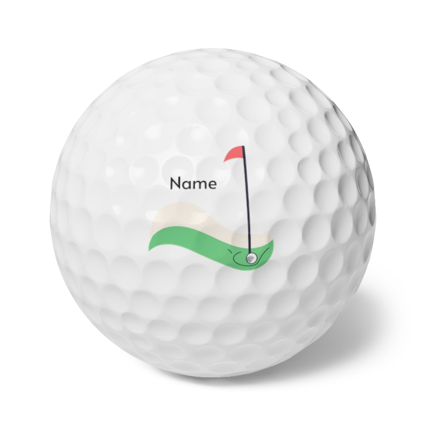 Personalisable Golf Balls, 6pcs | Design 1