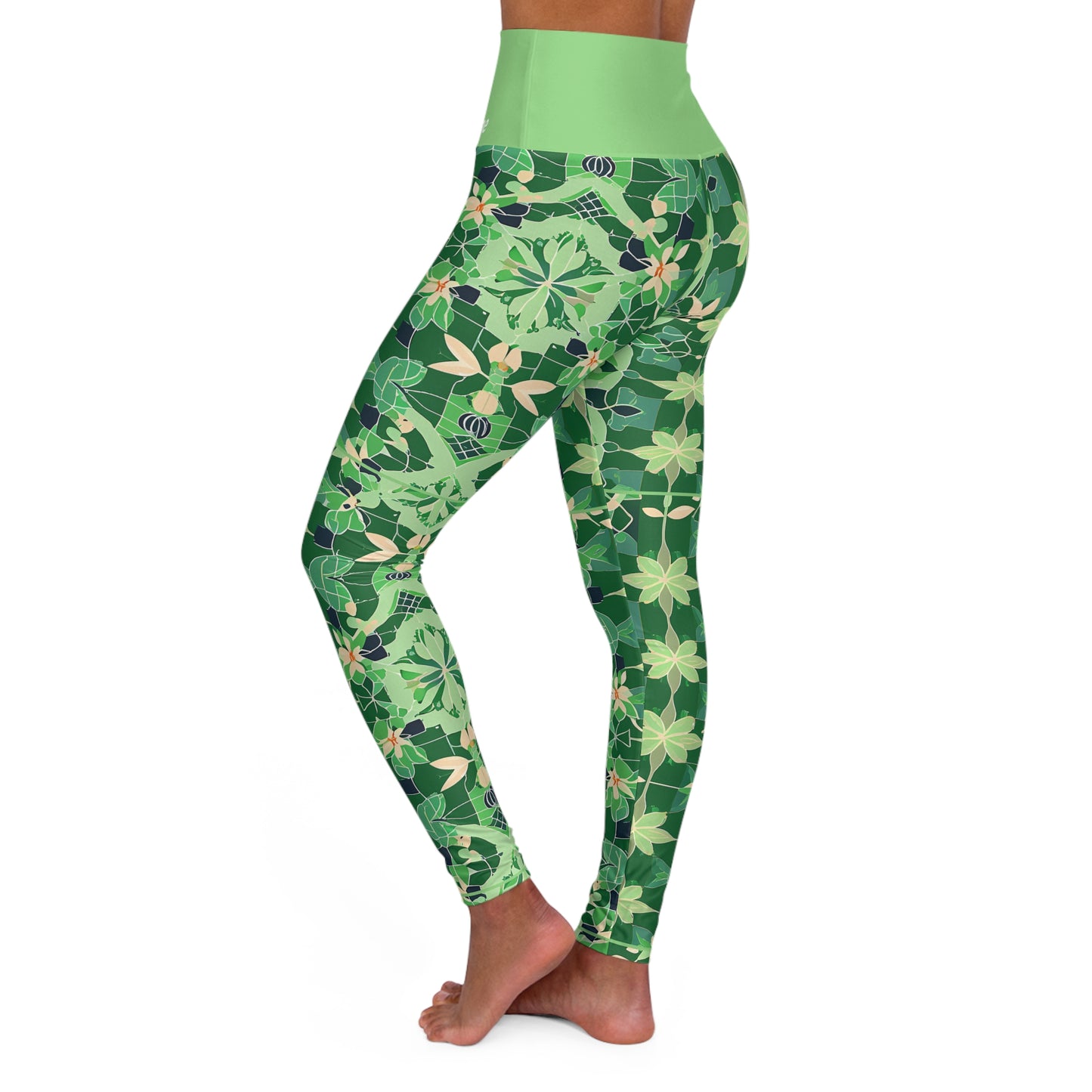 Personalisable High Waisted Yoga Leggings | Design 4