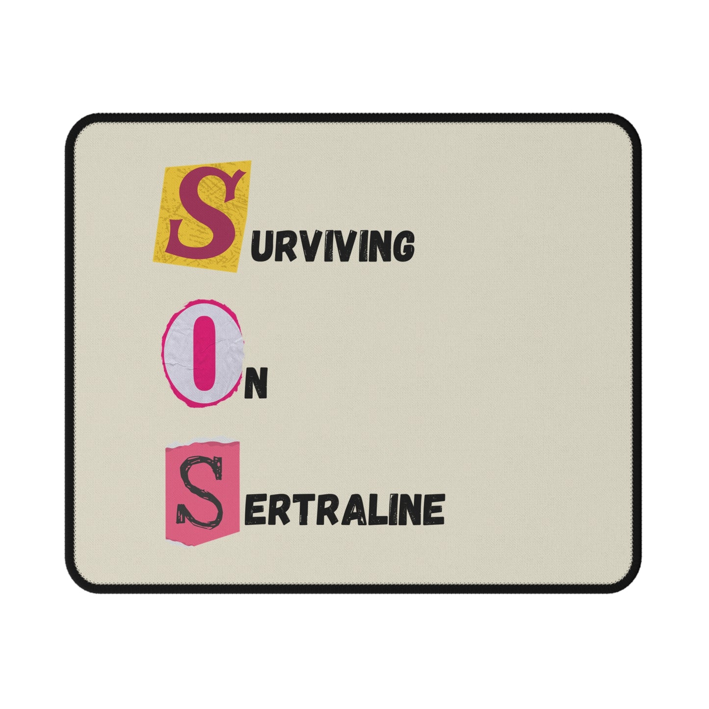 Surviving On Sertraline | Non-Slip Gaming Mouse Pad | Design 1