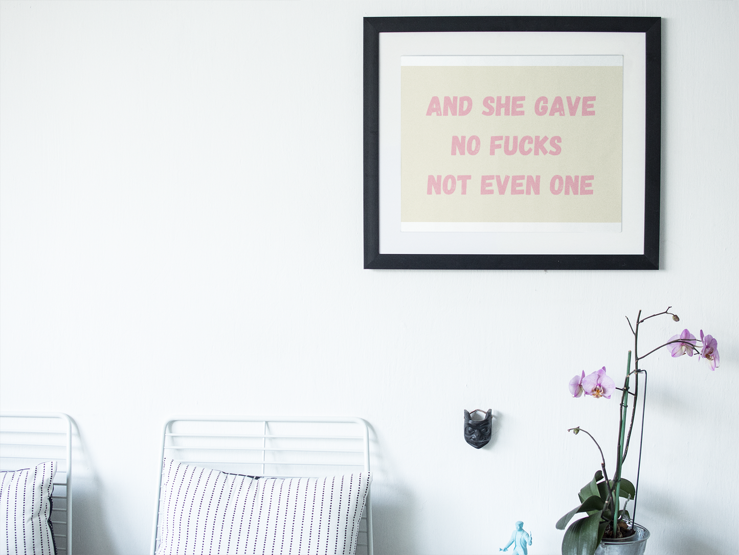 And She Gave No Fucks Not Even One | Premium Matte Paper Poster