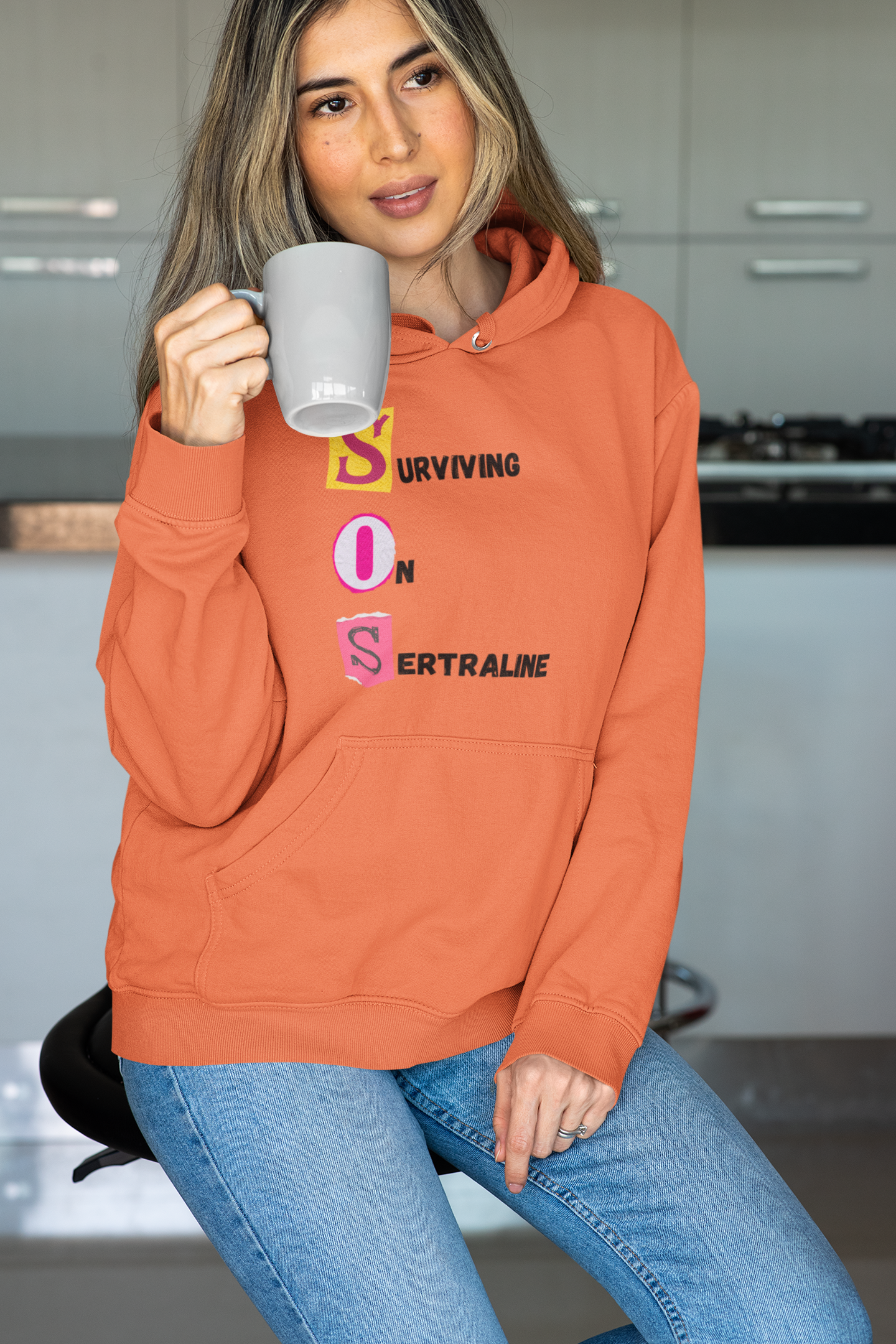 Surviving on Sertraline Design 1| Pullover Hoodie | Gildan® 18500