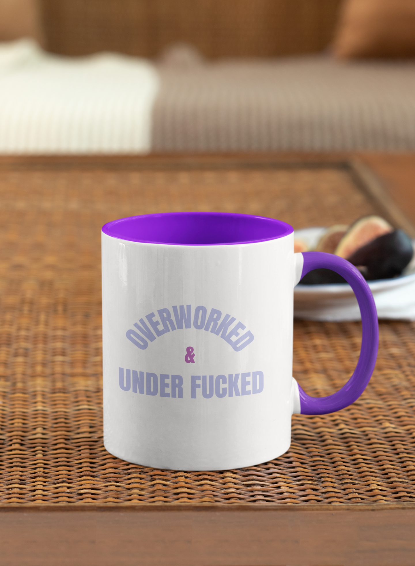 Overworked And Underfucked Mug (11, 15oz)